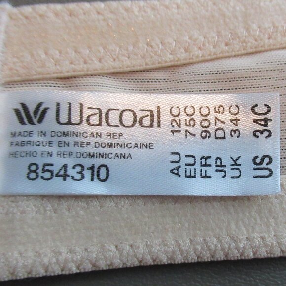 Wacoal Women's Visual Effects Strapless Minimizer Bra, Sand Nude, 34C - Picture 8 of 9
